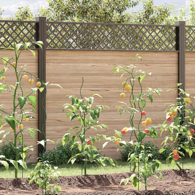 Soutien de plante 5 pcs Vert 110 x 0.6 x 0.6 cm Acier 536456536456