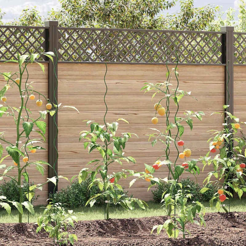 Soutien de plante 20 pcs Vert 150 x 0,6 x 0,6 cm Acier 536459536459