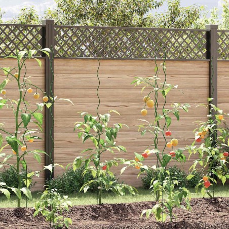 Soutien de plante 20 pcs Vert 150 x 0,6 x 0,6 cm Acier 536459536459