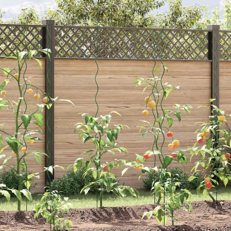 Soutien de plante 5 pcs Vert 170 x 0,6 x 0,6 cm Acier 536463536463