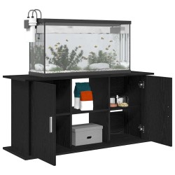 Support d'aquarium chêne noir 121x41x58 cm bois d'ingénierie 536469536469