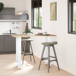 Pieds de table de bar Blanc 2 pièces 40 x (100-101) cm Acier 536478536478