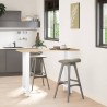 Pieds de table de bar Blanc 2 pièces 40 x (100-101) cm Acier 536478536478