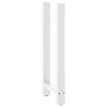 Pieds de table de bar Blanc 2 pièces 40 x (100-101) cm Acier 536478536478