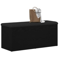 Banc de rangement Chêne noir 102 x 42 x 45 cm Bois d'ingénierie 536479536479