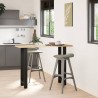 Pieds de table de bar Noir 2 pièces 40 x (100-101) cm Acier 536480536480