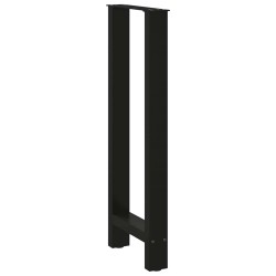 Pieds de table de bar Noir 2 pièces 40 x (100-101) cm Acier 536480536480