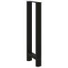 Pieds de table de bar Noir 2 pièces 40 x (100-101) cm Acier 536480536480