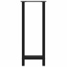 Pieds de table de bar Noir 2 pièces 40 x (100-101) cm Acier 536480536480