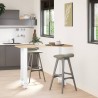 Pieds de table de bar Blanc 2 pièces 50 x (100-101) cm Acier 536481536481