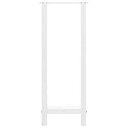 Pieds de table de bar Blanc 2 pièces 50 x (100-101) cm Acier 536481536481