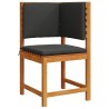 Chaise de jardin Marron 50 x 50 x 91cm Bois d'acacia massif 536482536482
