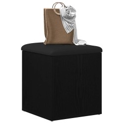 Banc de rangement Chêne noir 42 x 42 x 45 cm Bois d'ingénierie 536484536484