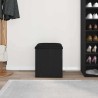 Banc de rangement Chêne noir 42 x 42 x 45 cm Bois d'ingénierie 536484536484