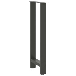 Pieds de table de bar Anthracite 2 pièces 40 x (100-101) cm Acier 536486536486