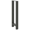 Pieds de table de bar Anthracite 2 pièces 40 x (100-101) cm Acier 536486536486