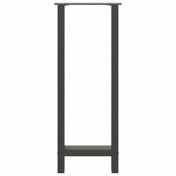 Pieds de table de bar Anthracite 2 pièces 40 x (100-101) cm Acier 536486536486