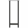 Pieds de table de bar Anthracite 2 pièces 40 x (100-101) cm Acier 536486536486