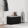 Banc d'entrée Chêne noir 80 x 40 x 45 cm Bois d'ingénierie 536489536489
