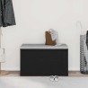 Banc d'entrée Chêne noir 80 x 40 x 45 cm Bois d'ingénierie 536489536489