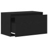 Banc d'entrée Chêne noir 80 x 40 x 45 cm Bois d'ingénierie 536489536489