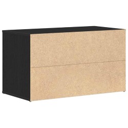 Banc d'entrée Chêne noir 80 x 40 x 45 cm Bois d'ingénierie 536489536489