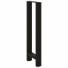Pieds de table de bar Noir 2 pièces 50 x (100-101) cm Acier 536494536494