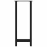 Pieds de table de bar Noir 2 pièces 50 x (100-101) cm Acier 536494536494