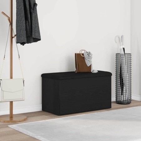 Banc de rangement Chêne noir 82 x 42 x 45 cm Bois d'ingénierie 536496536496