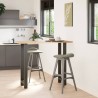 Pieds de table de bar Anthracite 2 pièces 50 x (110-111) cm Acier 536505536505