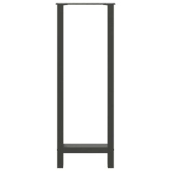 Pieds de table de bar Anthracite 2 pièces 50 x (110-111) cm Acier 536505536505