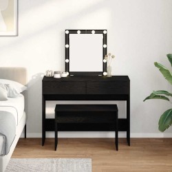 Tabouret de dressing Chêne noir 70 x 35 x 45 cm 536511536511