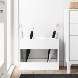 Porte-parapluie Blanc 65 x 24 x 50 cm Bois d'ingénierie 536513536513