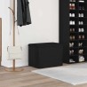 Banc de rangement Chêne noir 62 x 42 x 45 cm Bois d'ingénierie 536515536515