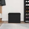 Banc de rangement Chêne noir 62 x 42 x 45 cm Bois d'ingénierie 536515536515