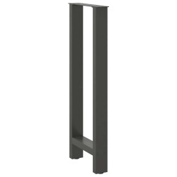 Pieds de table de bar Anthracite 2 pièces 50 x (100-101) cm Acier 536519536519