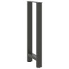 Pieds de table de bar Anthracite 2 pièces 50 x (100-101) cm Acier 536519536519