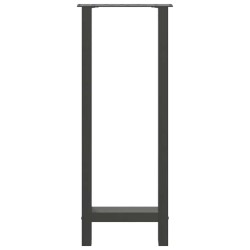 Pieds de table de bar Anthracite 2 pièces 50 x (100-101) cm Acier 536519536519