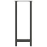 Pieds de table de bar Anthracite 2 pièces 50 x (100-101) cm Acier 536519536519