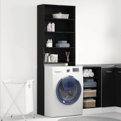 Cabinet pour lave-linge Chêne noir 64 x 24 x 190 cm 536522536522