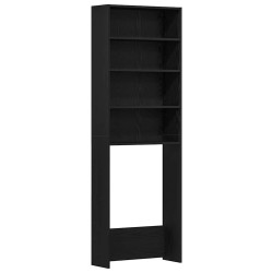 Cabinet pour lave-linge Chêne noir 64 x 24 x 190 cm 536522536522