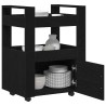 Chariot de cuisine Chêne noir 60 x 45 x 80 cm Bois d'ingénierie 536537536537