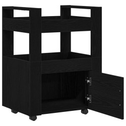 Chariot de cuisine Chêne noir 60 x 45 x 80 cm Bois d'ingénierie 536537536537