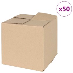 Boîte Pliable 50 pcs Naturel 20 x 20 x 20 cm Carton 536539536539