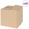 Boîte Pliable 50 pcs Naturel 20 x 20 x 20 cm Carton 536539536539