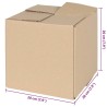Boîte Pliable 50 pcs Naturel 20 x 20 x 20 cm Carton 536539536539