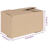 Boîte Pliable 50 pcs Naturel 24 x 13 x 13 cm Carton 536541536541