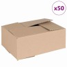 Boîte Pliable 50 pcs Naturel 25 x 17,5 x 10 cm Carton 536542536542