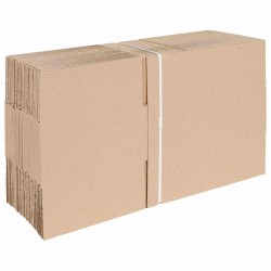 Boîte Pliable 50 pcs Naturel 25 x 17,5 x 10 cm Carton 536542536542