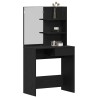 Table de Toilette avec tiroir Chêne noir 74,5 x 40 x 141 cm 536548536548